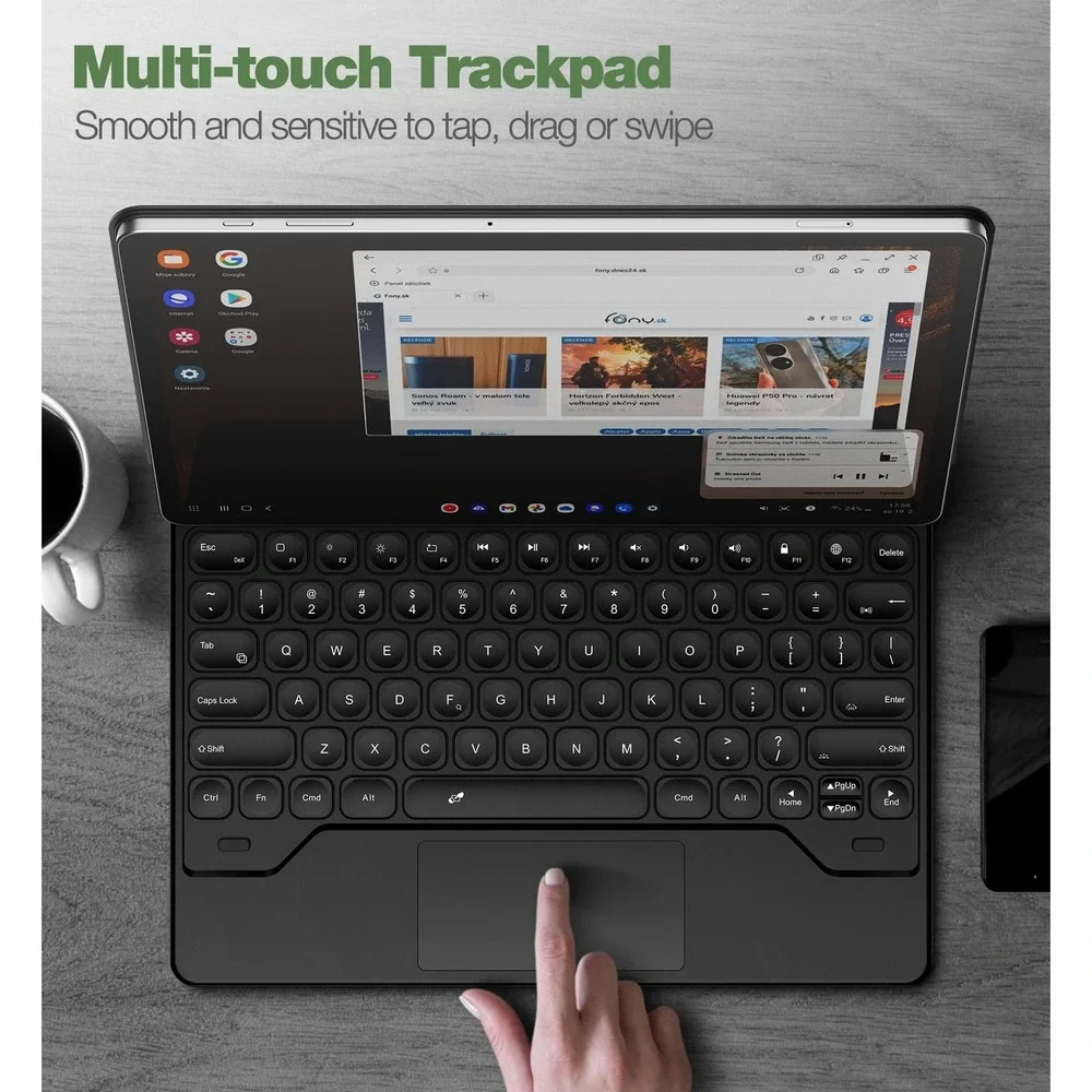 Dexnor Samsung Galaxy Tab S7 S8 S9 S10 Plus 12.4 Keyboard Case Backlit